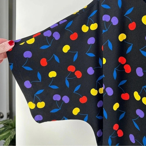 New ModCloth Just a Little Something Belted Shift Dress Cherries Size Small NWT - Picture 5 of 9